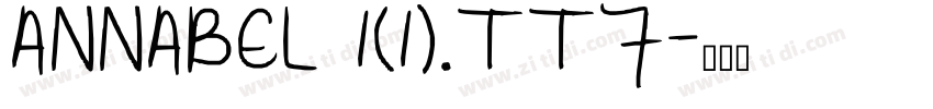 ANNABEL 1(1).TTF字体转换